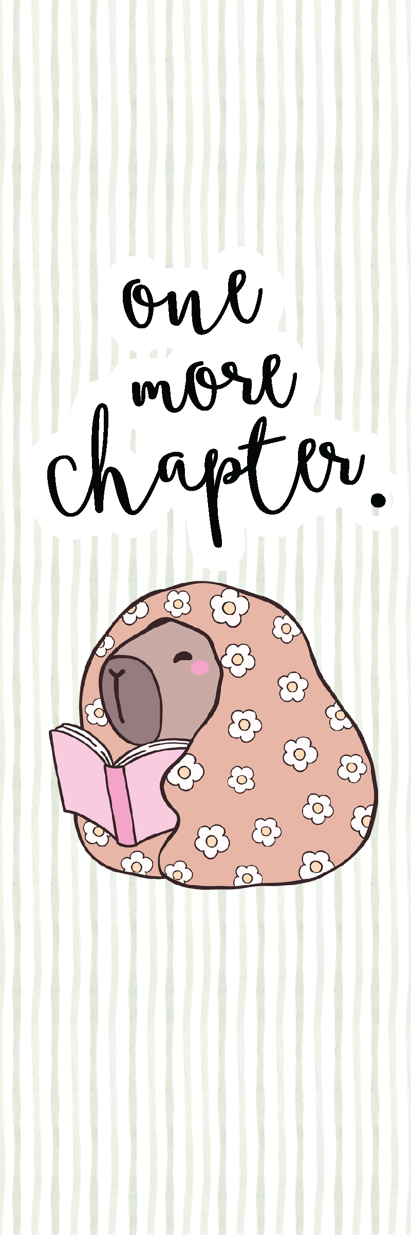 One More Chapter Capybara Bookmark