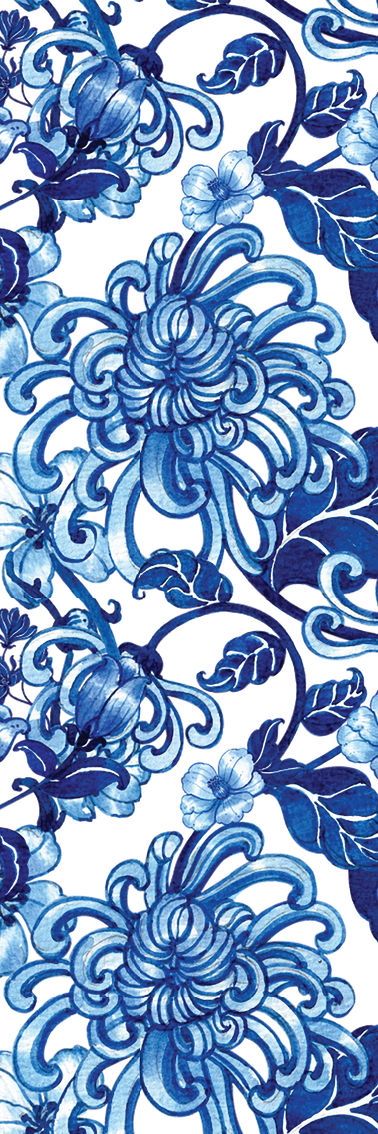 Blue & White Chinoiserie Bookmark