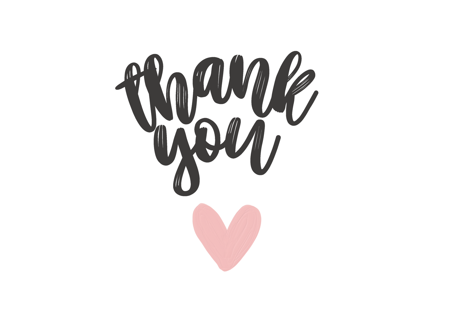 Thank You Card with Heart
