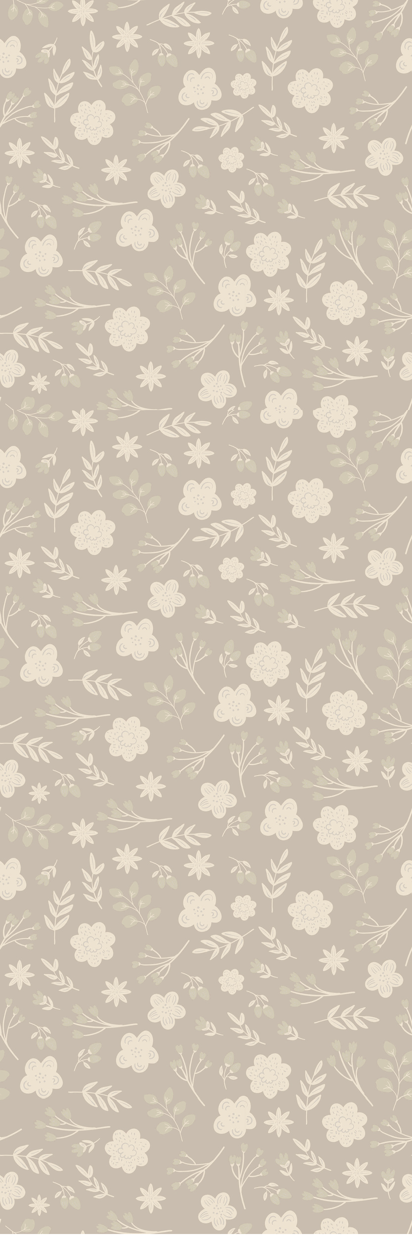 Neutral Floral Ditsy Bookmark