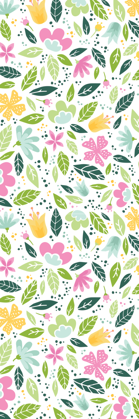 Botanical Floral Pattern Bookmark