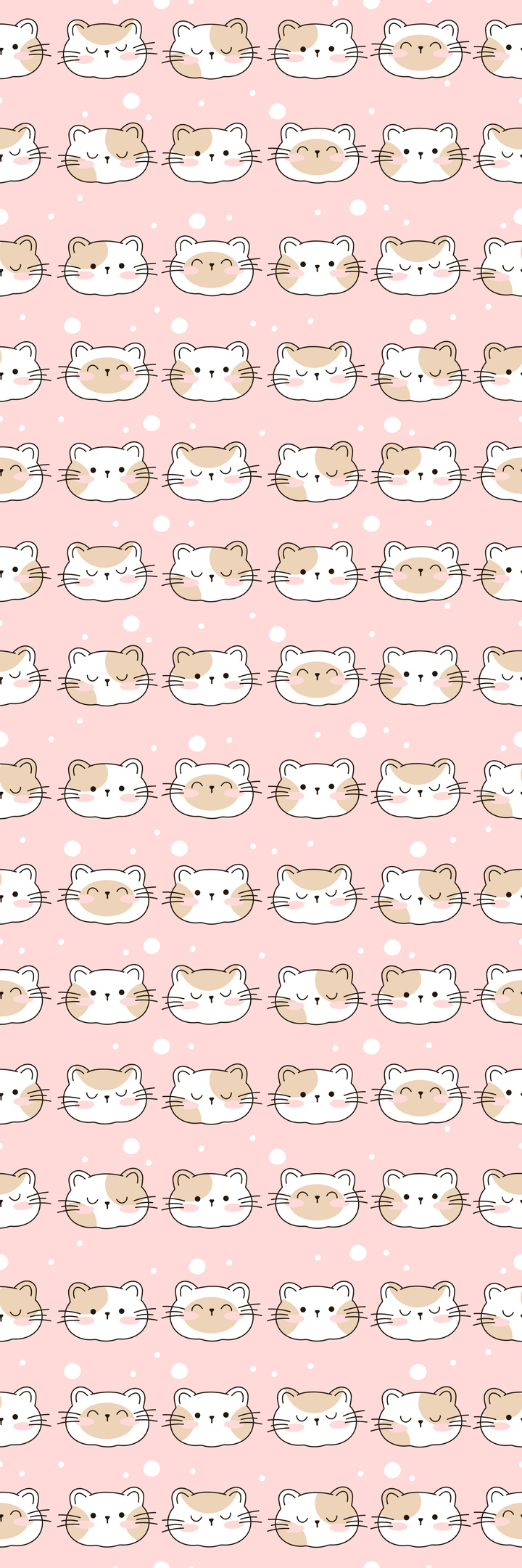 Kawaii Cat Faces Bookmark