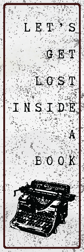 Let's Get Lost Inside a Book Vintage Typewriter Bookmark