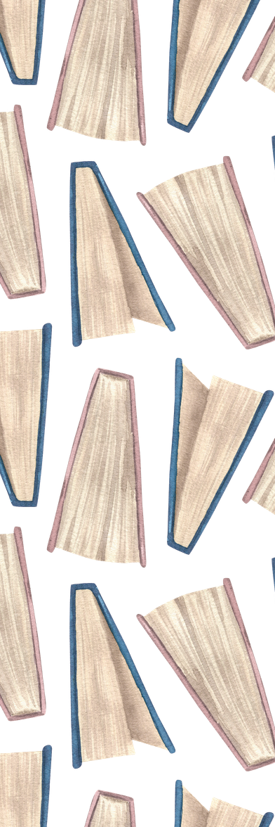 Tumbling Open Books Bookmark