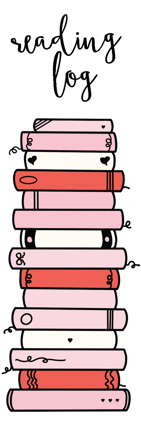 Reading Log Book Stack Bookmark
