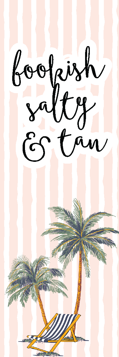 Bookish Salty & Tan Palm Tree Bookmark