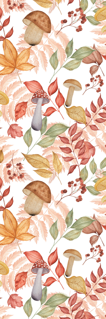 Autumn Botanical Watercolour Bookmark