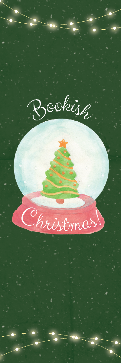 Bookish Christmas Snow Globe Bookmark