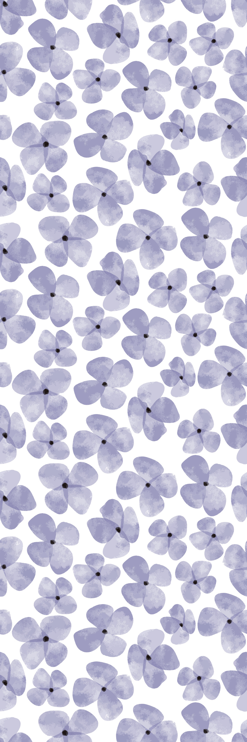 Lavender Floral Watercolour Bookmark