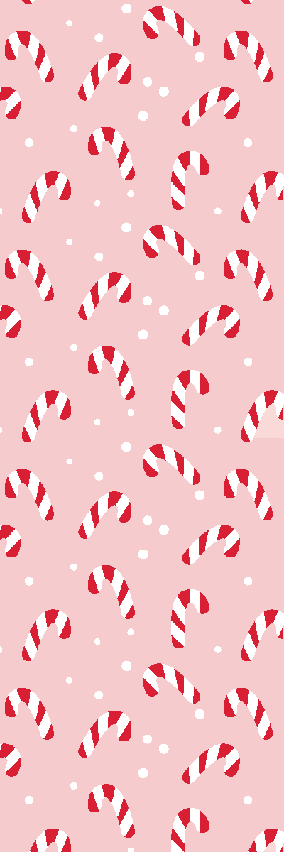 Candy Cane Pattern Bookmark