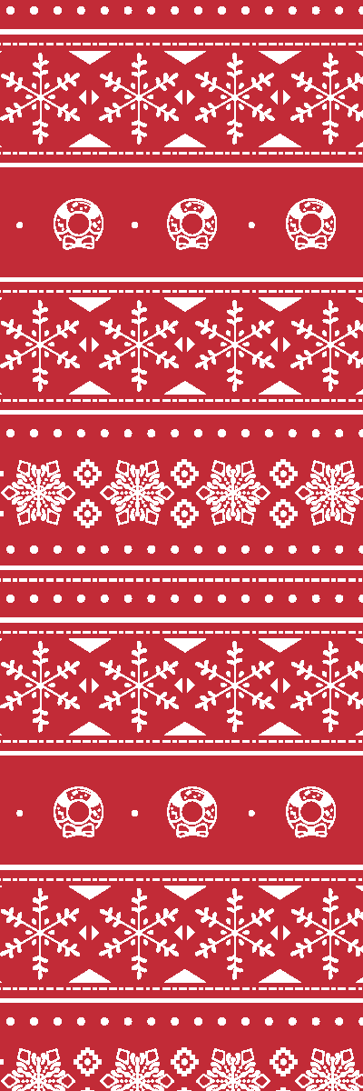 Nordic Fair Isle Christmas Bookmark