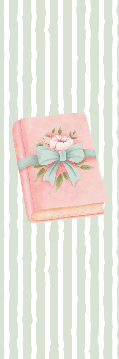 Pink Bow Book Bookmark