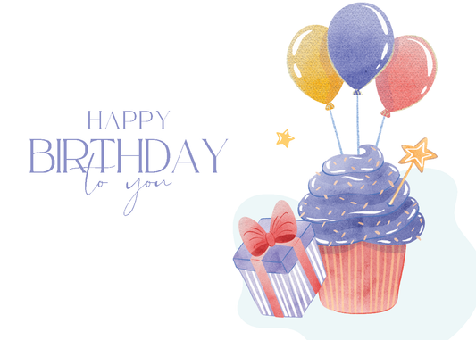 Happy Birthday to You Cupcake Card