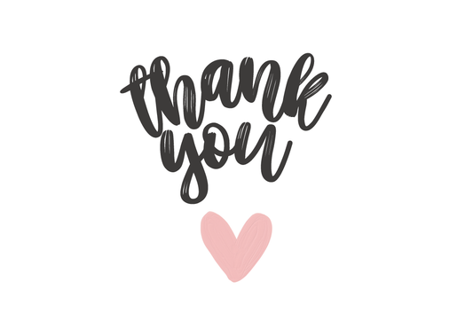 Thank You Card with Heart