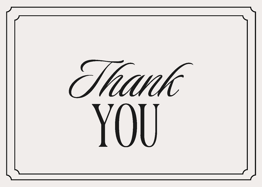 Classic Thank You Card